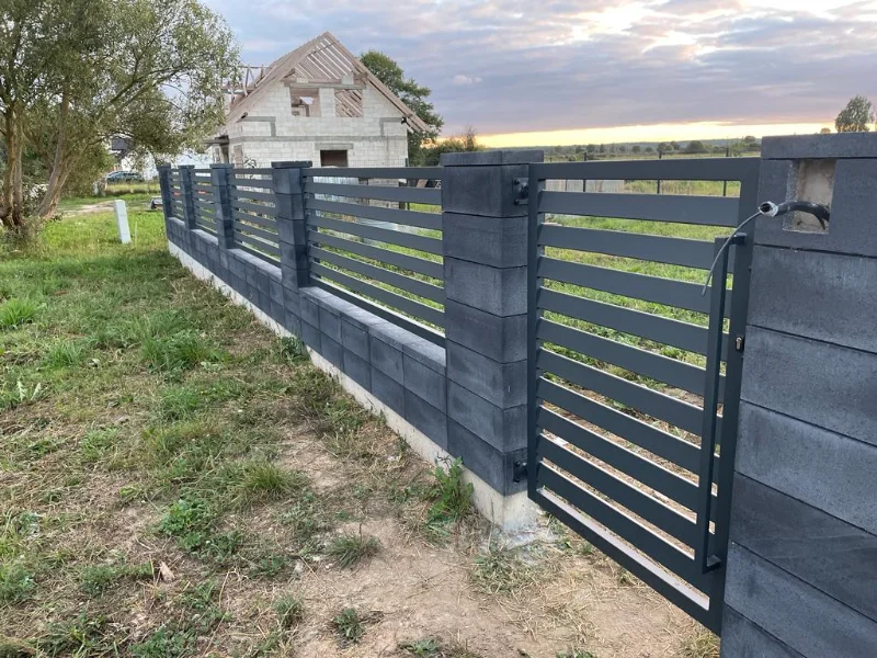 Zdjęcie - nowoczesne ogrodzenia murki